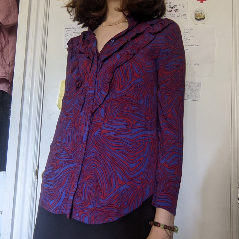 & other stories zebra shirt